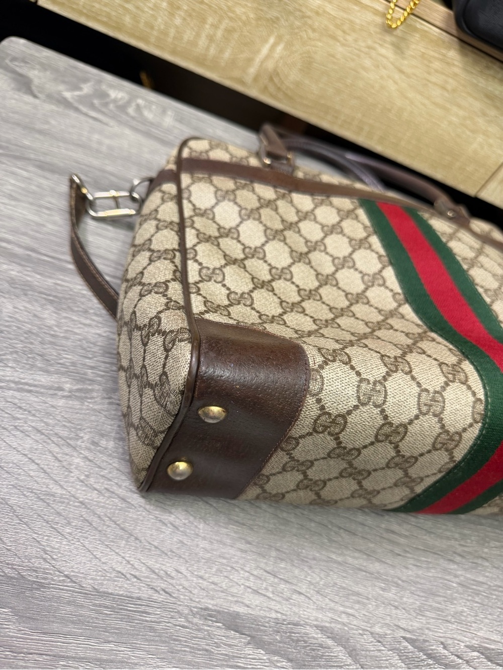 Gucci Vintage Sherry Line Business Tote with Strap - Picture 9 of 15